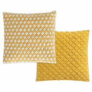 Gan Silai Square Yellow Cushion