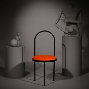 Altar Chair Orange without backrest context