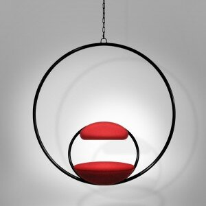 Lee Broom Hanging Hoop Chair Black