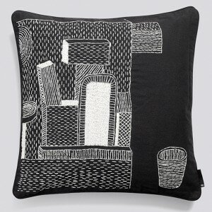 Wrong For Hay Embroidered One And A Glass Cushion Set